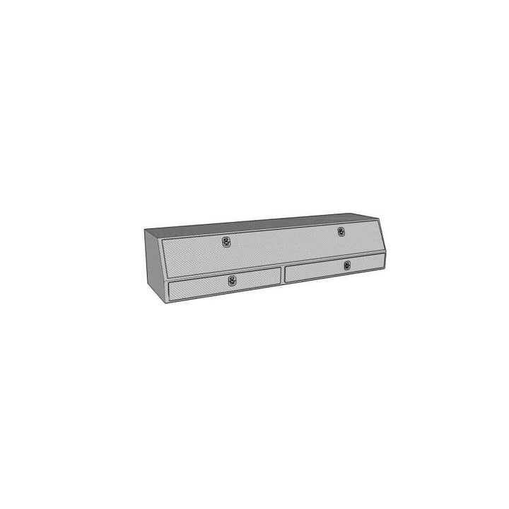 Westin/Brute Contractor TopSider 72in w/ Drawers & Doors - Aluminum - Bull Strap