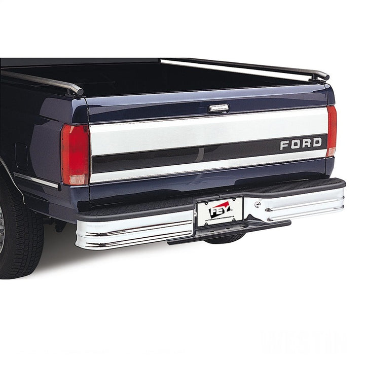 Westin/Fey 67-96 F-Series Style Side / 97-98 F-250/350 HD Surestep Universal Bumper - Chrome - Bull Strap