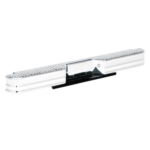 Westin/Fey 83-97 Mitsubishi Pickup / 80-88 Toyota Pickup Diamondstep Universal Bumper - Chrome - Bull Strap