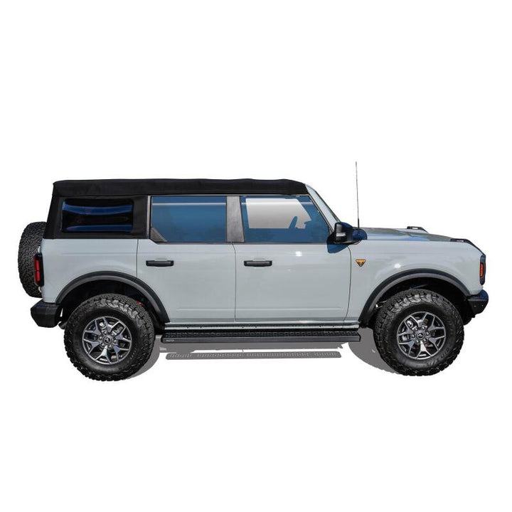 Westin Grate Steps Running Boards 75 in - Textured Black - Bull Strap