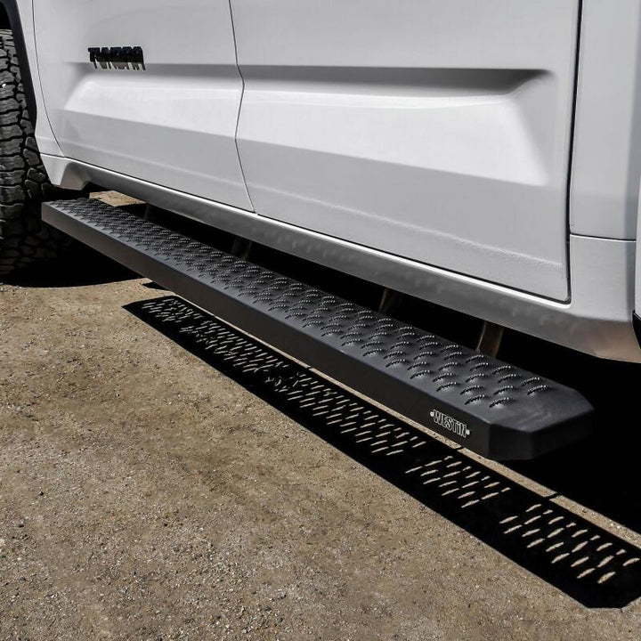 Westin Grate Steps Running Boards 79 in - Textured Black - Bull Strap