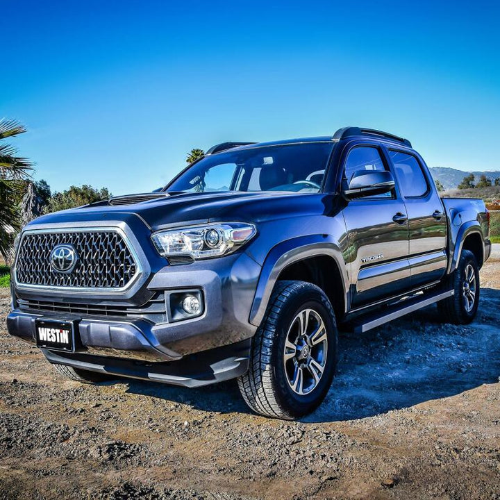 Westin Grate Steps Running Boards 79 in - Textured Black - Bull Strap