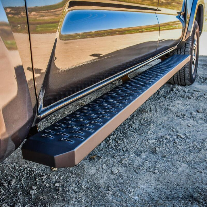 Westin Grate Steps Running Boards 79 in - Textured Black - Bull Strap