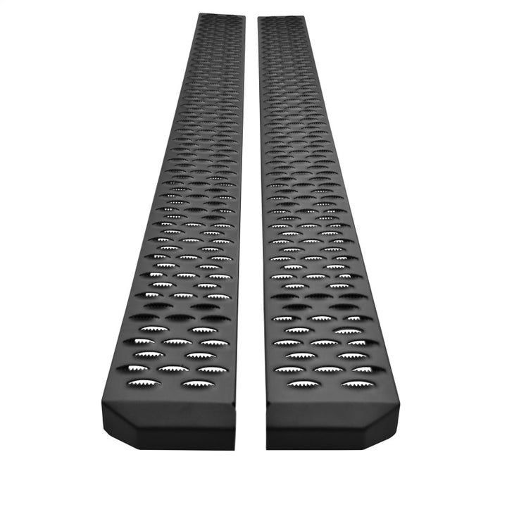 Westin Grate Steps Running Boards 79 in - Textured Black - Bull Strap