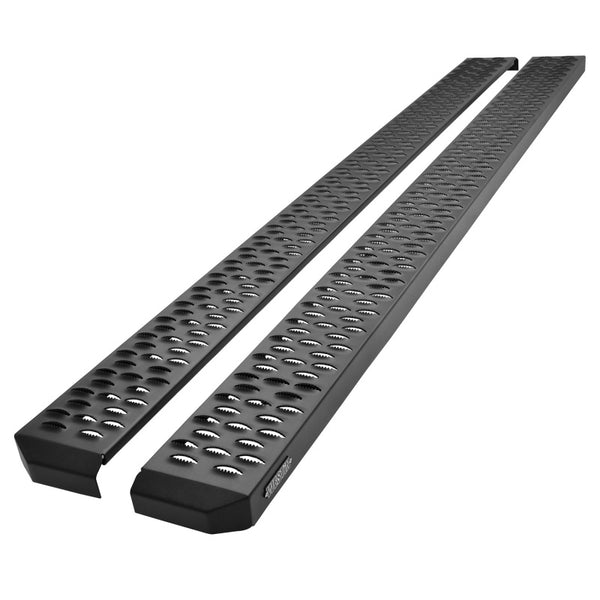Westin Grate Steps Running Boards 83 in - Textured Black - Bull Strap