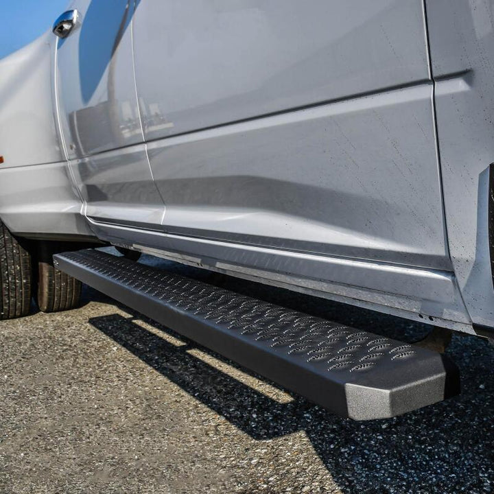 Westin Grate Steps Running Boards 83 in - Textured Black - Bull Strap