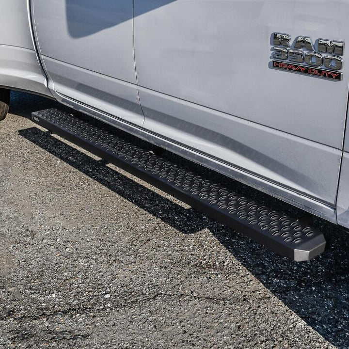 Westin Grate Steps Running Boards 83 in - Textured Black - Bull Strap