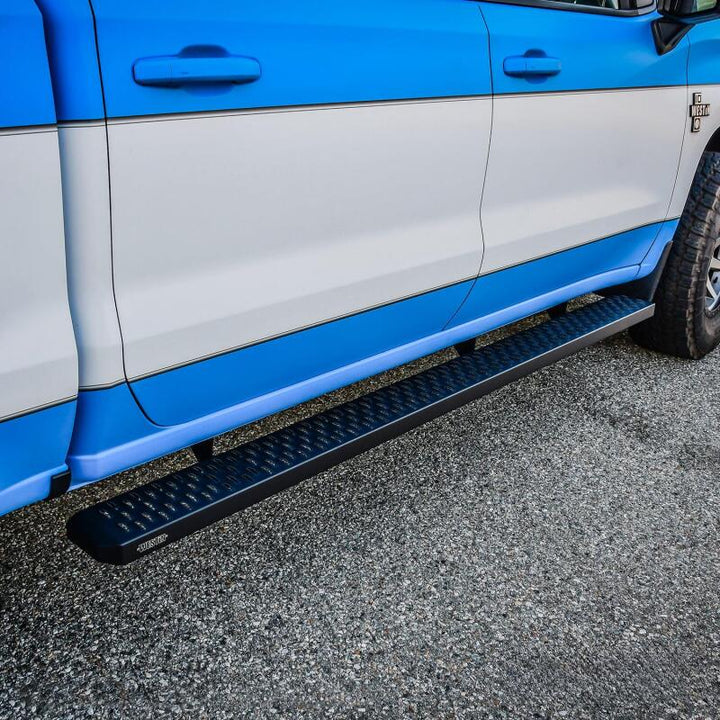 Westin Grate Steps Running Boards 90 in - Textured Black - Bull Strap