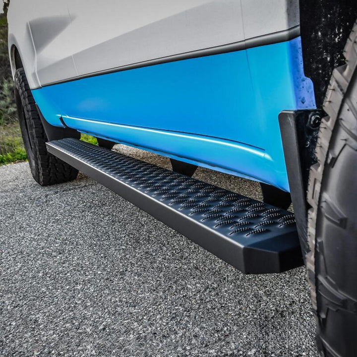 Westin Grate Steps Running Boards 90 in - Textured Black - Bull Strap