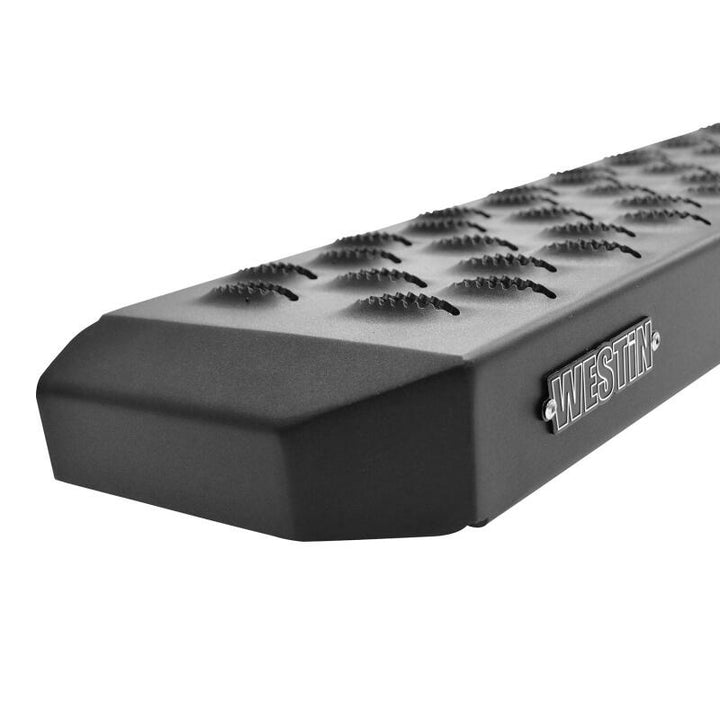 Westin Grate Steps Running Boards 90 in - Textured Black - Bull Strap