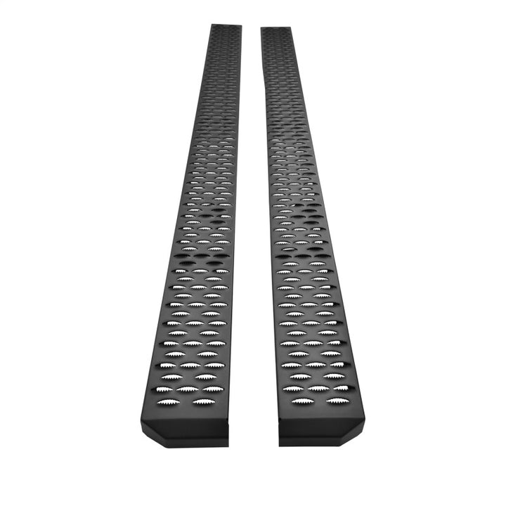 Westin Grate Steps Running Boards 90 in - Textured Black - Bull Strap