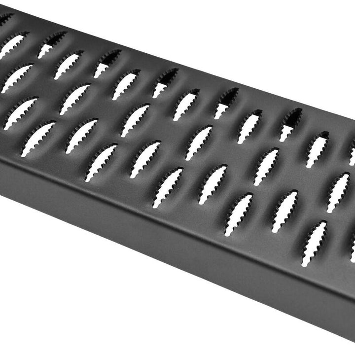 Westin Grate Steps Running Boards 90 in - Textured Black - Bull Strap