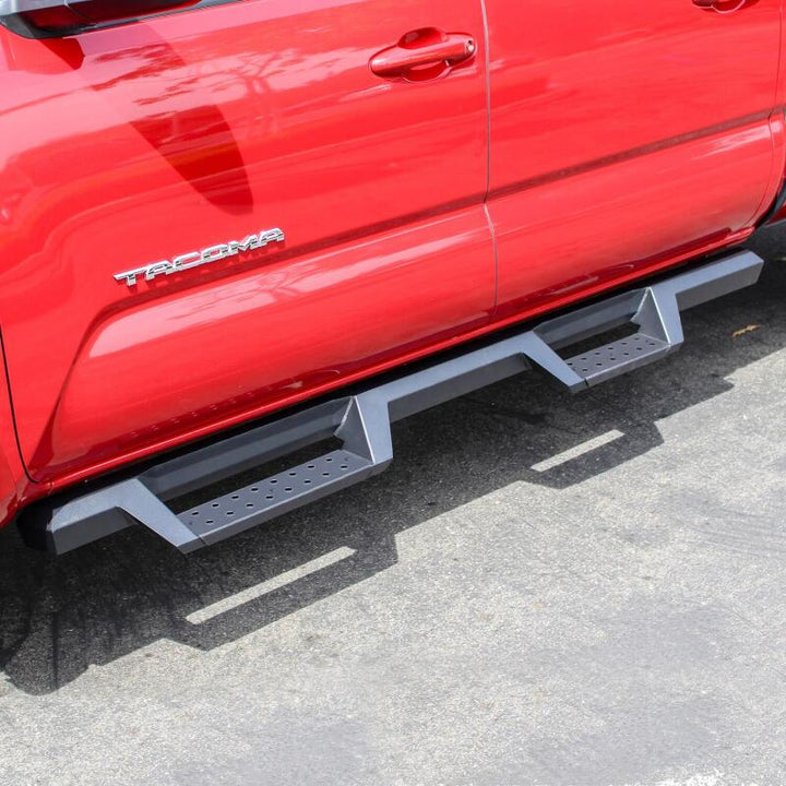 Westin/HDX 05-18 Toyota Tacoma Drop Nerf Step Bars - Textured Black - Bull Strap