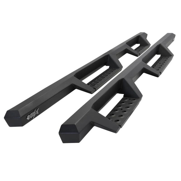 Westin/HDX 2021+ Ford Bronco Drop Nerf Step Bars - Textured Black - Bull Strap