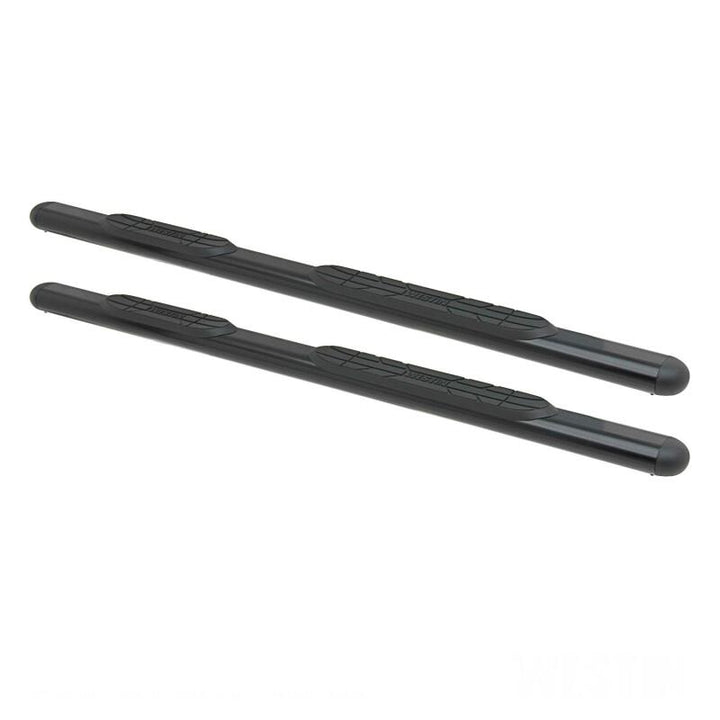 Westin Premier 4 Oval Nerf Step Bars 72 in - Black (Does Not Include Mounting Hardware/Brackets) - Bull Strap