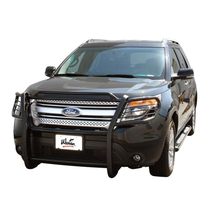 Westin Premier 4 Oval Nerf Step Bars 75 in - Black - Bull Strap