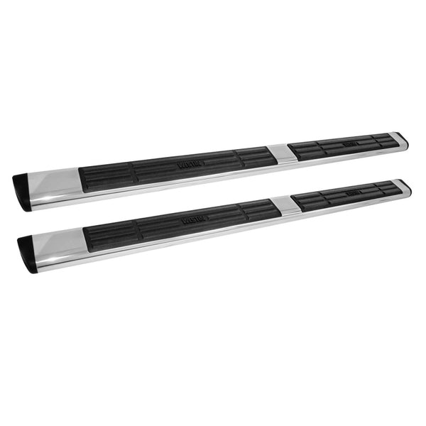 Westin Premier 6 in Oval Side Bar - Stainless Steel 75 in - Stainless Steel - Bull Strap