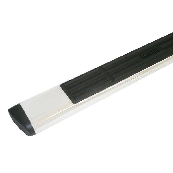 Westin Premier 6 in Oval Side Bar - Stainless Steel 75 in - Stainless Steel - Bull Strap