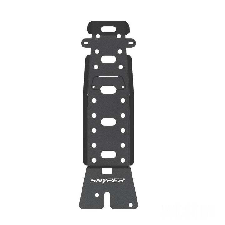 Westin/Snyper 07-17 Jeep Wrangler Oil Pan/Transmission Skid Plate - Textured Black - Bull Strap