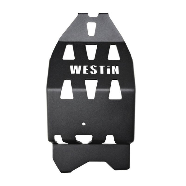 Westin/Snyper 18-21 Jeep Wrangler JL Oil Pan Skid Plate - Textured Black - Bull Strap