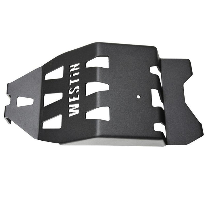 Westin/Snyper 18-21 Jeep Wrangler JL Oil Pan Skid Plate - Textured Black - Bull Strap