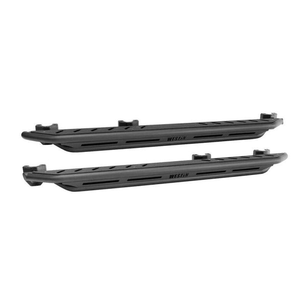 Westin/Snyper 2018+ Jeep Wrangler JL Unlimited 4DR Triple Tube Rock Rail Steps - Textured Black - Bull Strap