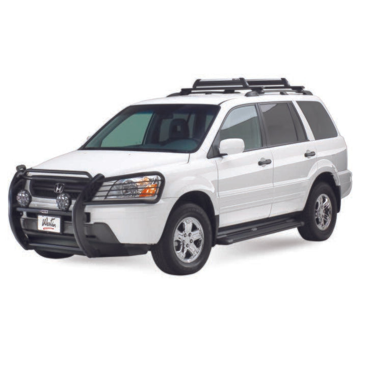 Westin Sure-Grip Aluminum Running Boards 69 in - Black - Bull Strap