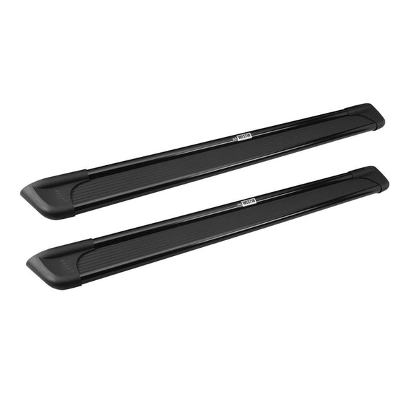 Westin Sure-Grip Aluminum Running Boards 72 in - Black - Bull Strap