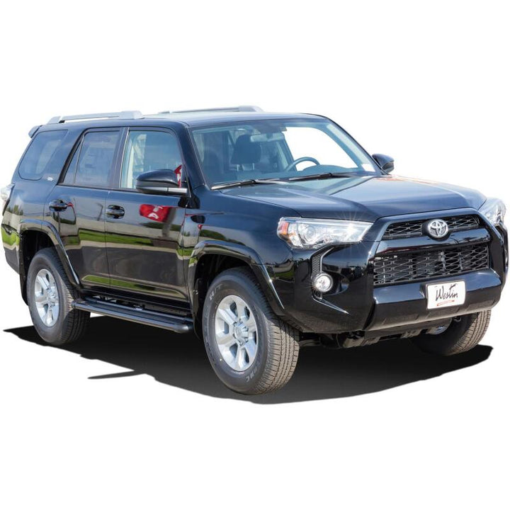 Westin Sure-Grip Aluminum Running Boards 72 in - Black - Bull Strap