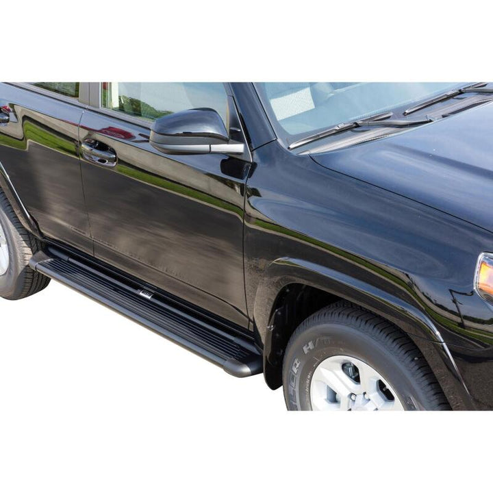 Westin Sure-Grip Aluminum Running Boards 72 in - Black - Bull Strap