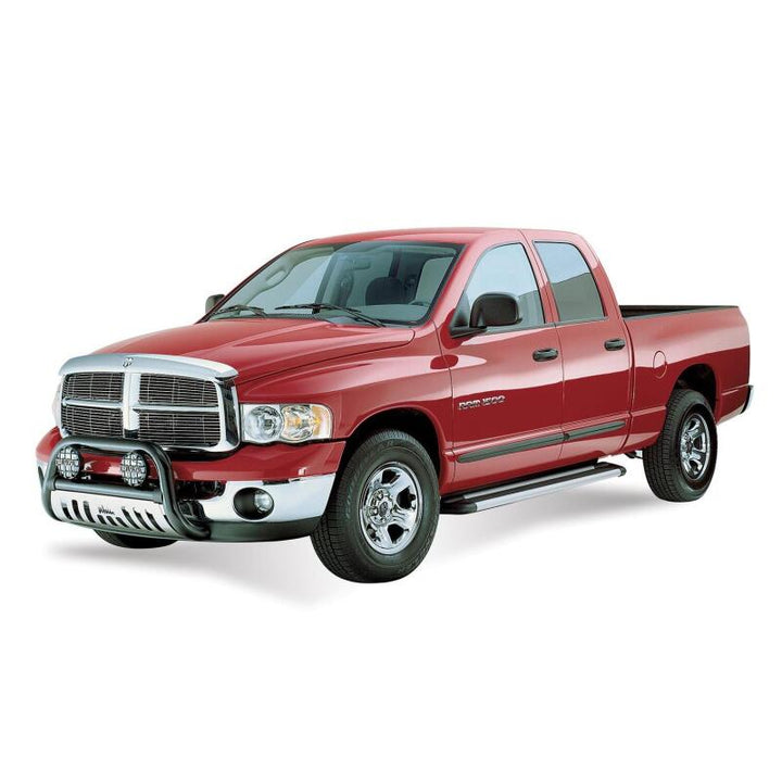 Westin Sure-Grip Aluminum Running Boards 79 in - Brushed Aluminum - Bull Strap