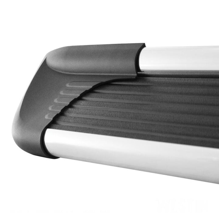 Westin Sure-Grip Aluminum Running Boards 79 in - Brushed Aluminum - Bull Strap