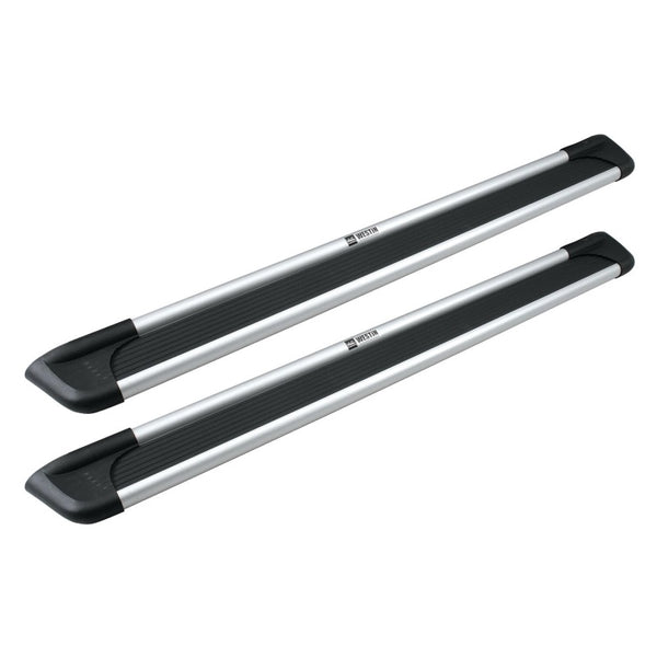 Westin Sure-Grip Aluminum Running Boards 79 in - Polished - Bull Strap