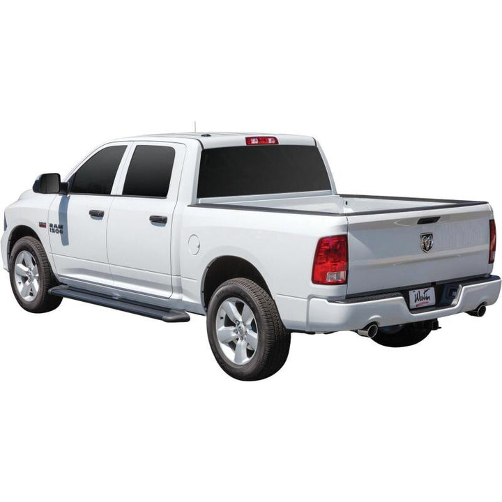 Westin Sure-Grip Aluminum Running Boards 85 in - Black - Bull Strap