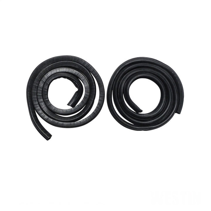 Westin Sure-Grip Aluminum Running Boards 85 in - Black - Bull Strap