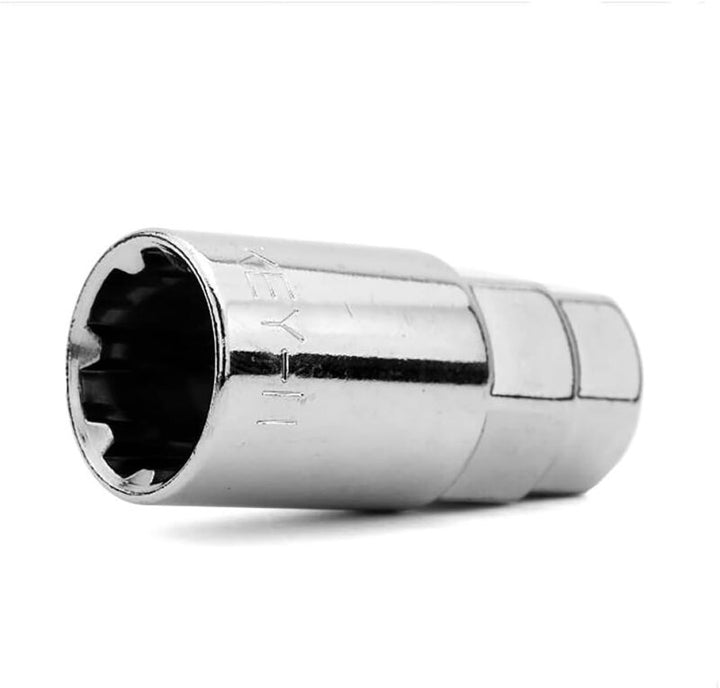 Wheel Mate Muteki Lock Key Adapter - Chrome - Bull Strap