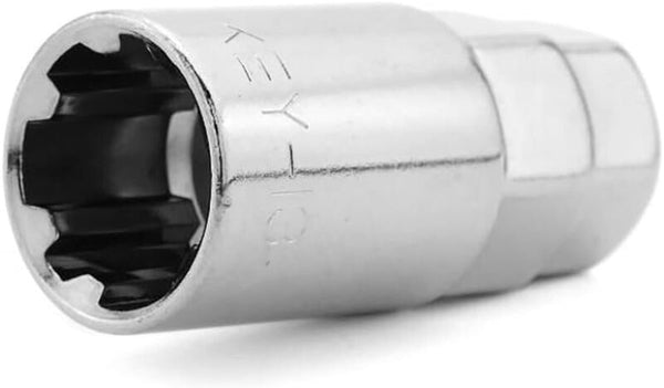 Wheel Mate Muteki Lock Key Adapter - Chrome - Bull Strap