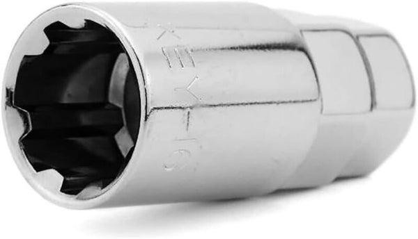 Wheel Mate Muteki Lock Key Adapter - Chrome - Bull Strap