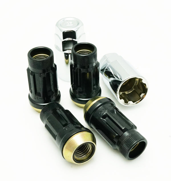 Wheel Mate Muteki SR45R Lock Set 12x1.25 - Black (4pcs) - Bull Strap