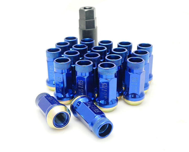 Wheel Mate Muteki SR45R Lug Nut Kit 12x1.25 - Blue - Bull Strap