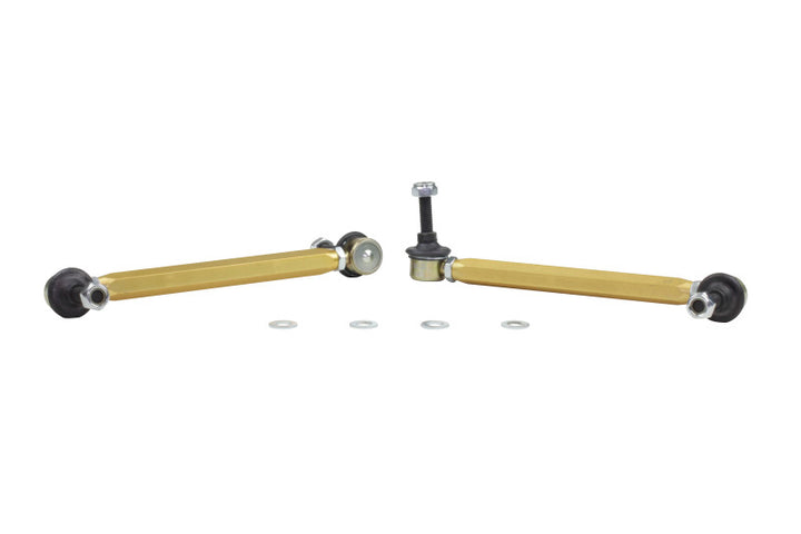 Whiteline 02-06 Mini Cooper S Front Swaybar link kit-Adjustable ball end links - Bull Strap