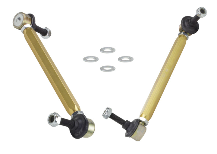 Whiteline 02-06 Mini Cooper S Front Swaybar link kit-Adjustable ball end links - Bull Strap