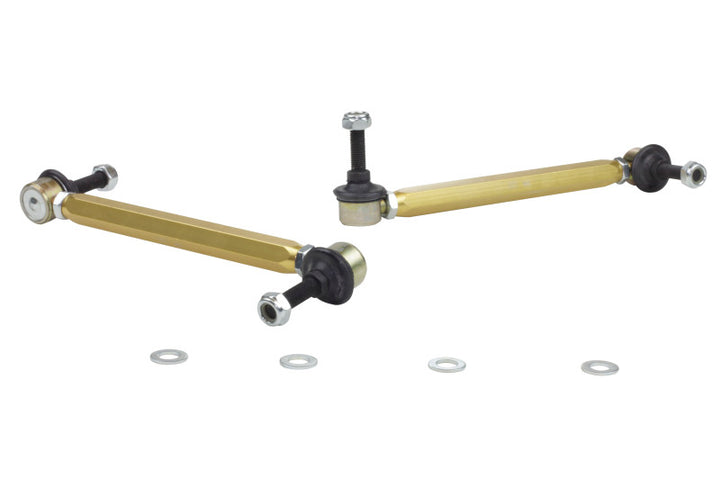 Whiteline 02-06 Mini Cooper S Front Swaybar link kit-Adjustable ball end links - Bull Strap
