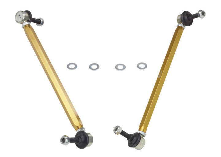 Whiteline 02-06 R53 & 06+ R56 Mini Cooper S  Front Swaybar link kit-adjustable ball end links - Bull Strap