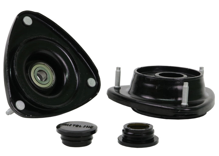 Whiteline 04-07 Subaru WRX/STi / 98-02 Subaru Forester Front Upper Strut Mounts - Offset Assembly - Bull Strap