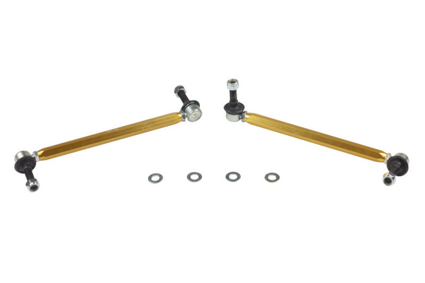 Whiteline 05-10 Chevy Cobalt/6/09+ Cruze/06-11 HHR Front Sway Bar - Link Assembly H/D Adj Steel Ball - Bull Strap