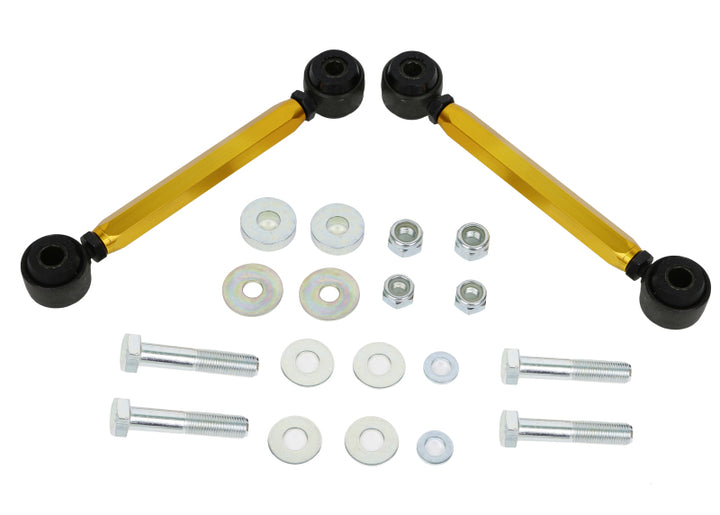 Whiteline 05-10 Ford Mustang Rear Sway Bar Links - Bull Strap
