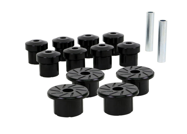 Whiteline 05-13 Toyota Tacoma Rear Spring Bushing Kit - Bull Strap
