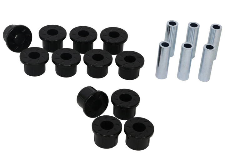 Whiteline 05-13 Toyota Tacoma Rear Spring Bushing Kit - Bull Strap