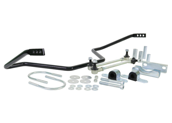 Whiteline 05-21 Nissan Frontier 20mm Heavy Duty Rear Adjustable Swaybar - Bull Strap